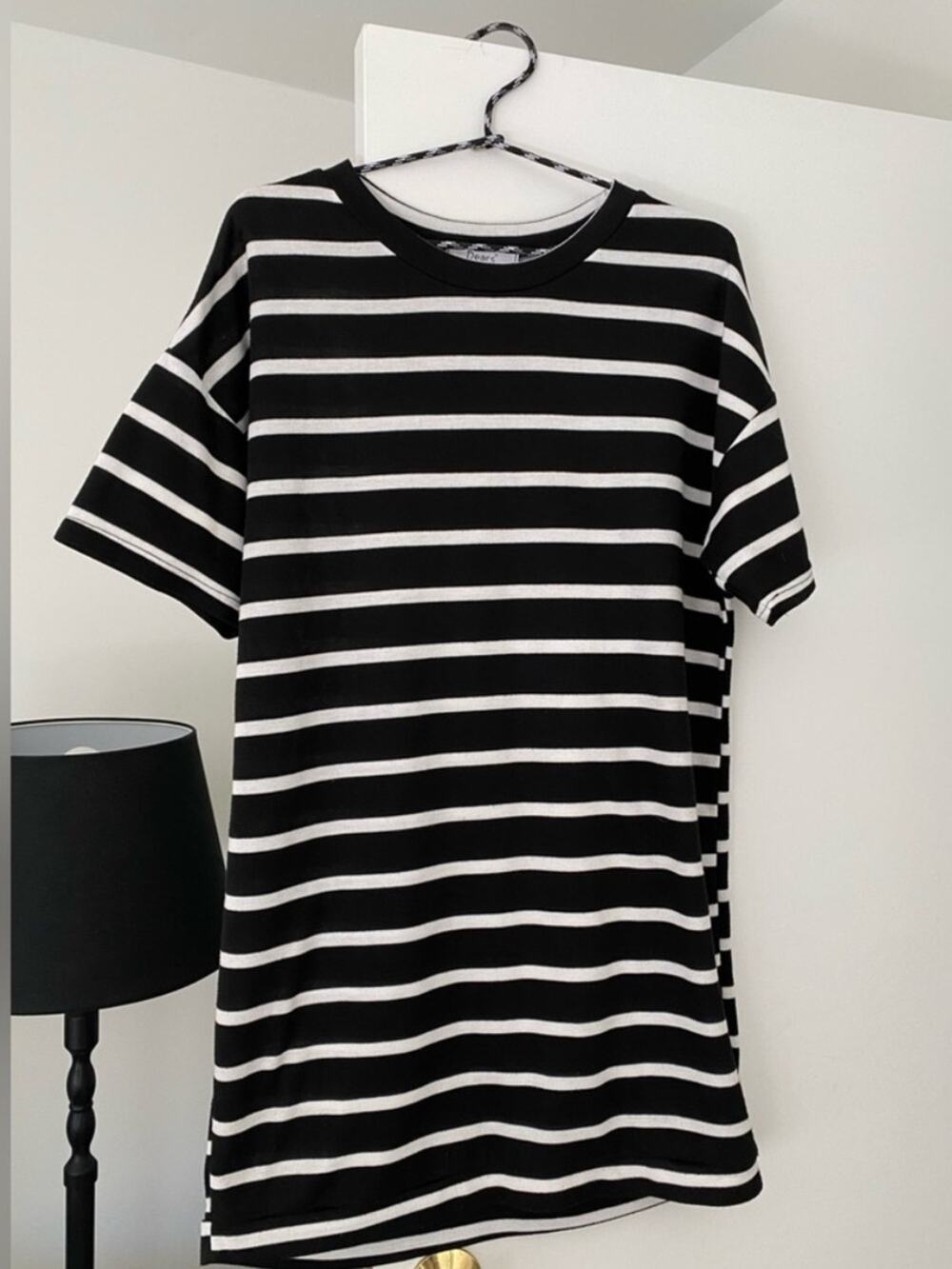 🗽Dears Korea B&W T Shirt Dress (soft)